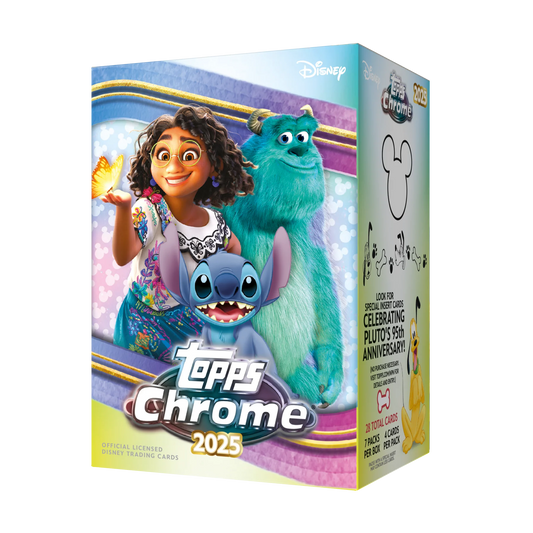 2025 Topps Chrome Disney Value Box - (4 cards per pack, 7 packs per box)