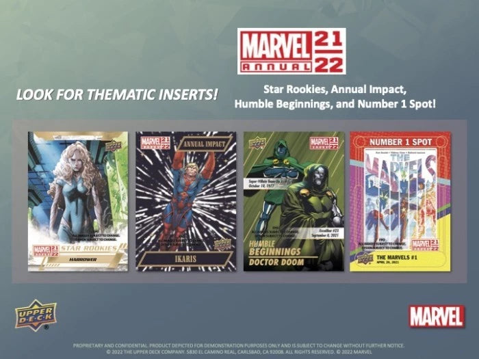 2021/22 Upper Deck Marvel Annual Hobby Pack (5 kartu per pack)