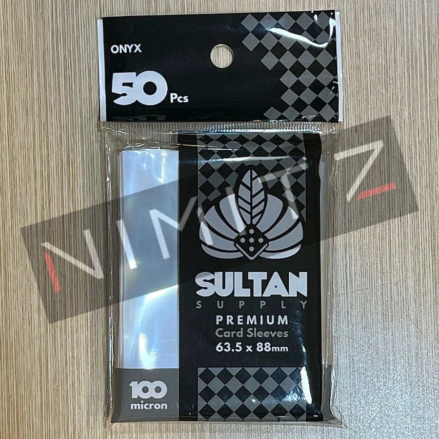 Sultan 100 micron 63,5mm x 88mm Standard TCG Sleeve Onyx (50pcs/pack) Nimitz