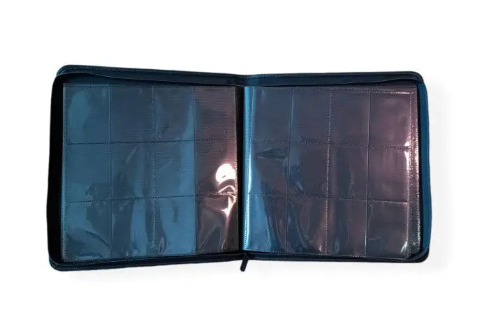 Sultan Playset 12-Pocket Leather Binder Black Inside