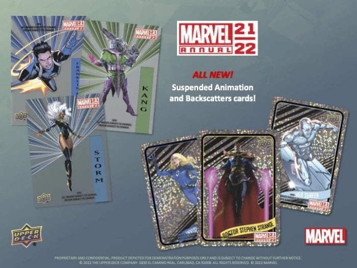 2021/22 Upper Deck Marvel Annual Hobby Pack (5 kartu per pack)