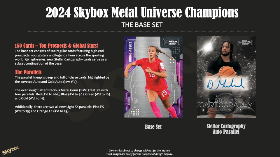 2024 Skybox Metal Universe Champions Hobby Pack Autograph Card