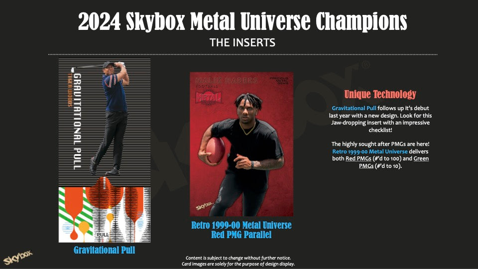 2024 Skybox Metal Universe Champions Hobby Pack Insert Card
