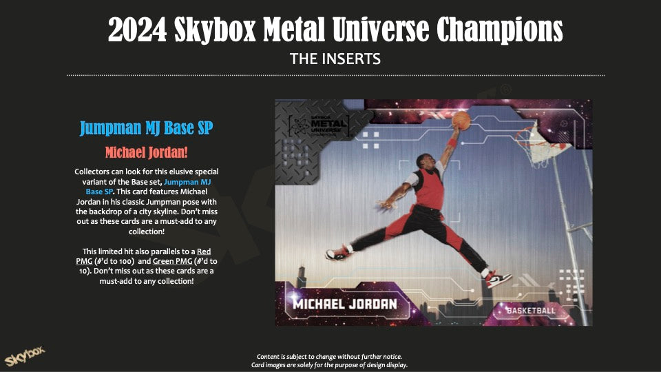 2024 Skybox Metal Universe Champions Hobby Pack Michael Jordan Card