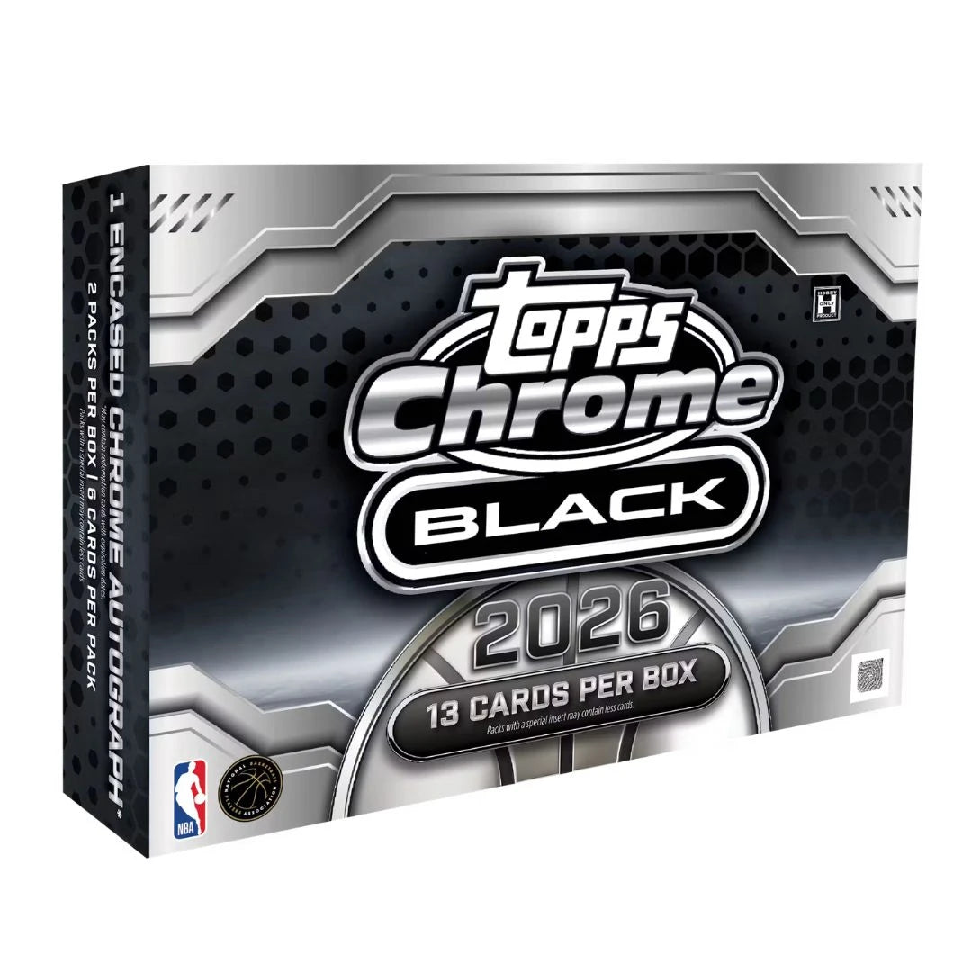 2025/26 Topps Chrome Black Basketball Hobby Box 1 Autograph