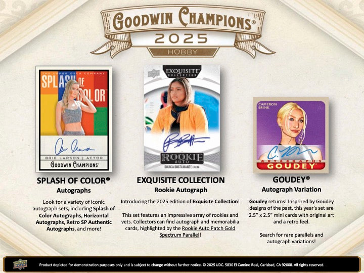 2025 Upper Deck Goodwin Champions Hobby Pack (5 kartu per pack)