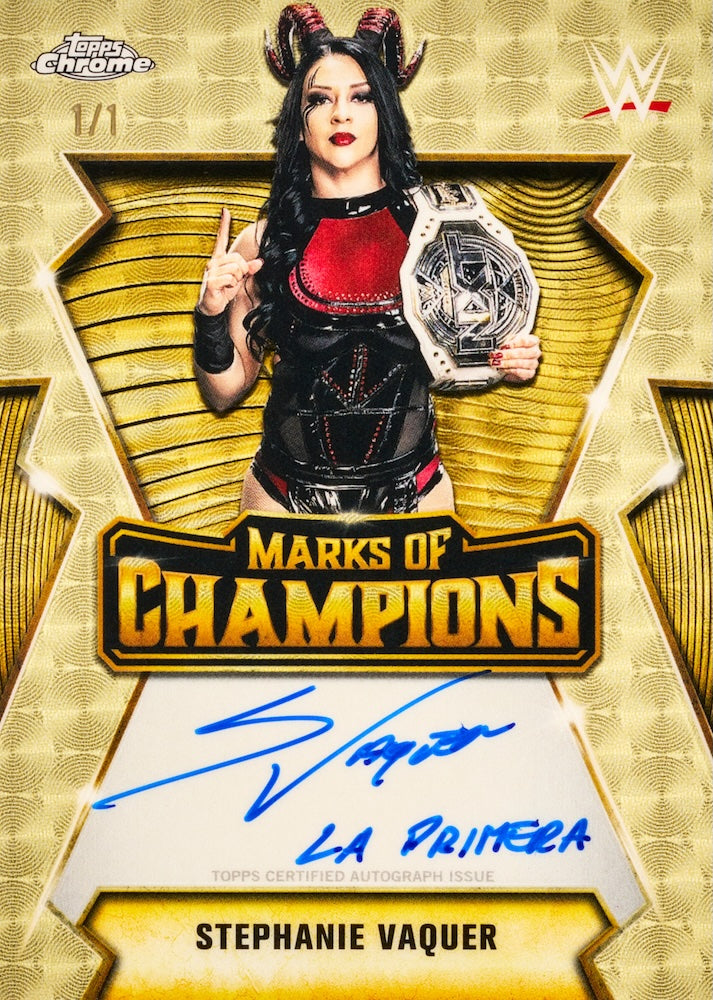 2026 Topps Chrome WWE Breaker Delight Box (12 cards per pack 1 pack per box) 3 autograph per box