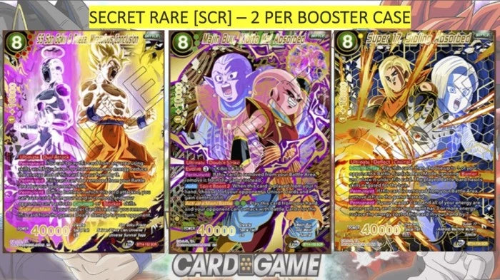 DRAGON BALL SUPER CARD GAME Cross Spirits Booster Pack BT14 Secret Rare Card