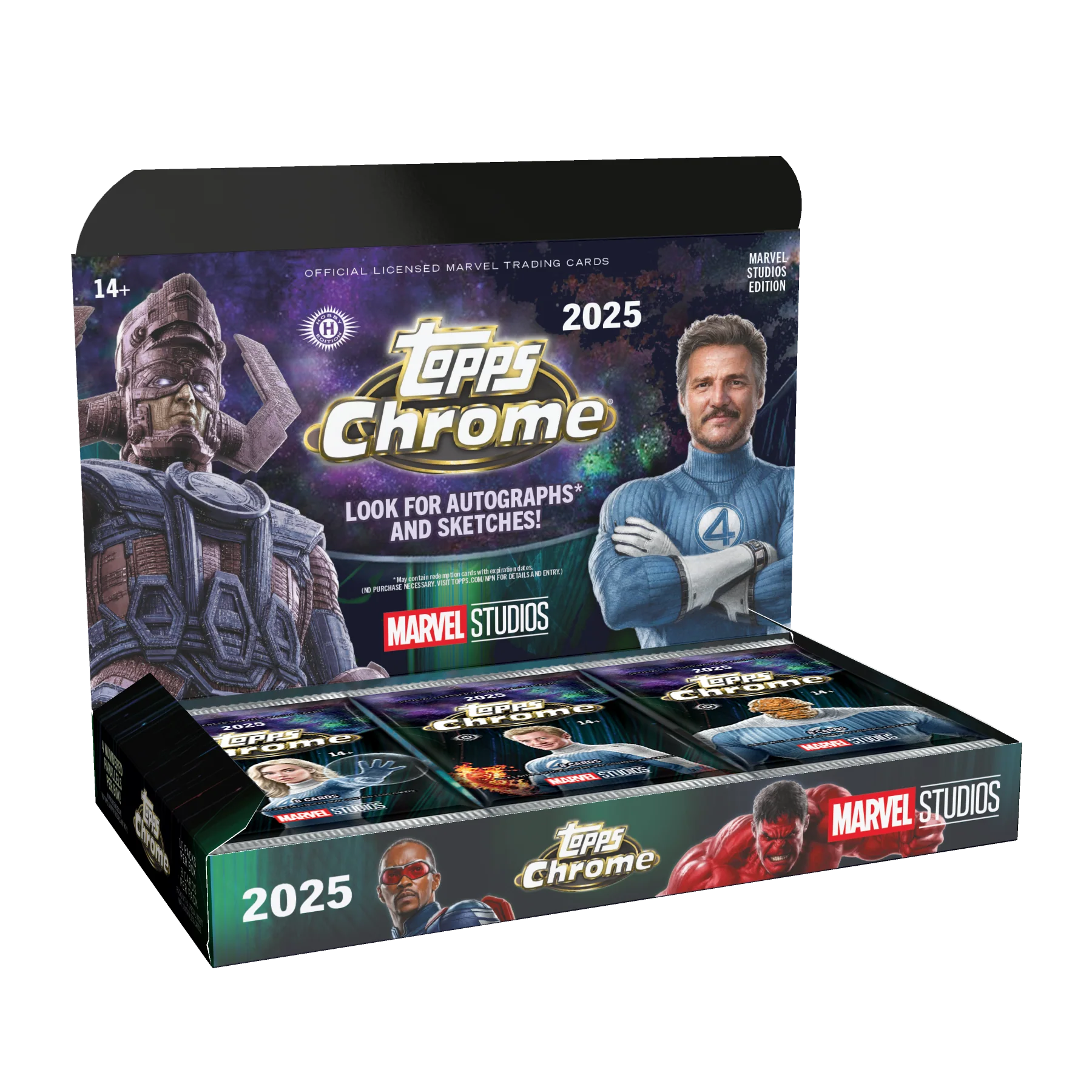 2025 Topps Marvel Studios Chrome Hobby Box 4 #'d Parallels