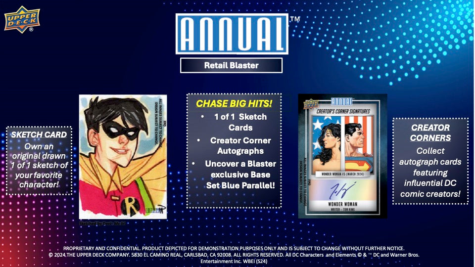 2023/24 Upper Deck DC Annual Blaster Box Autograph Card