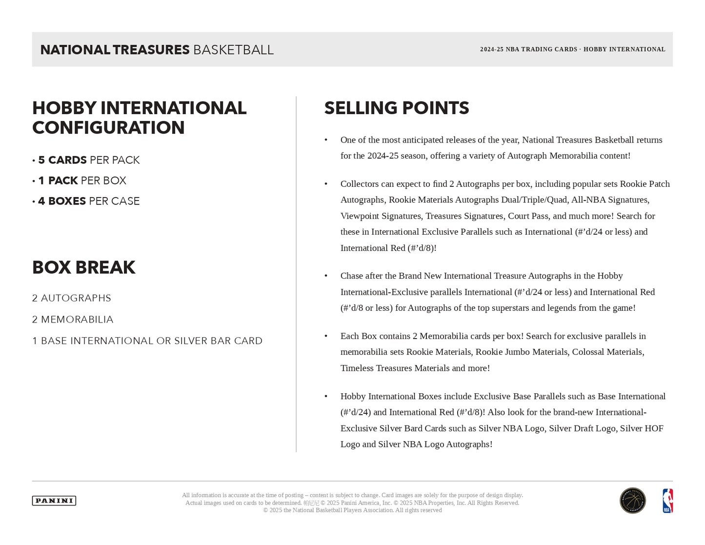 2024/25 National Treasures Basketball Box Break