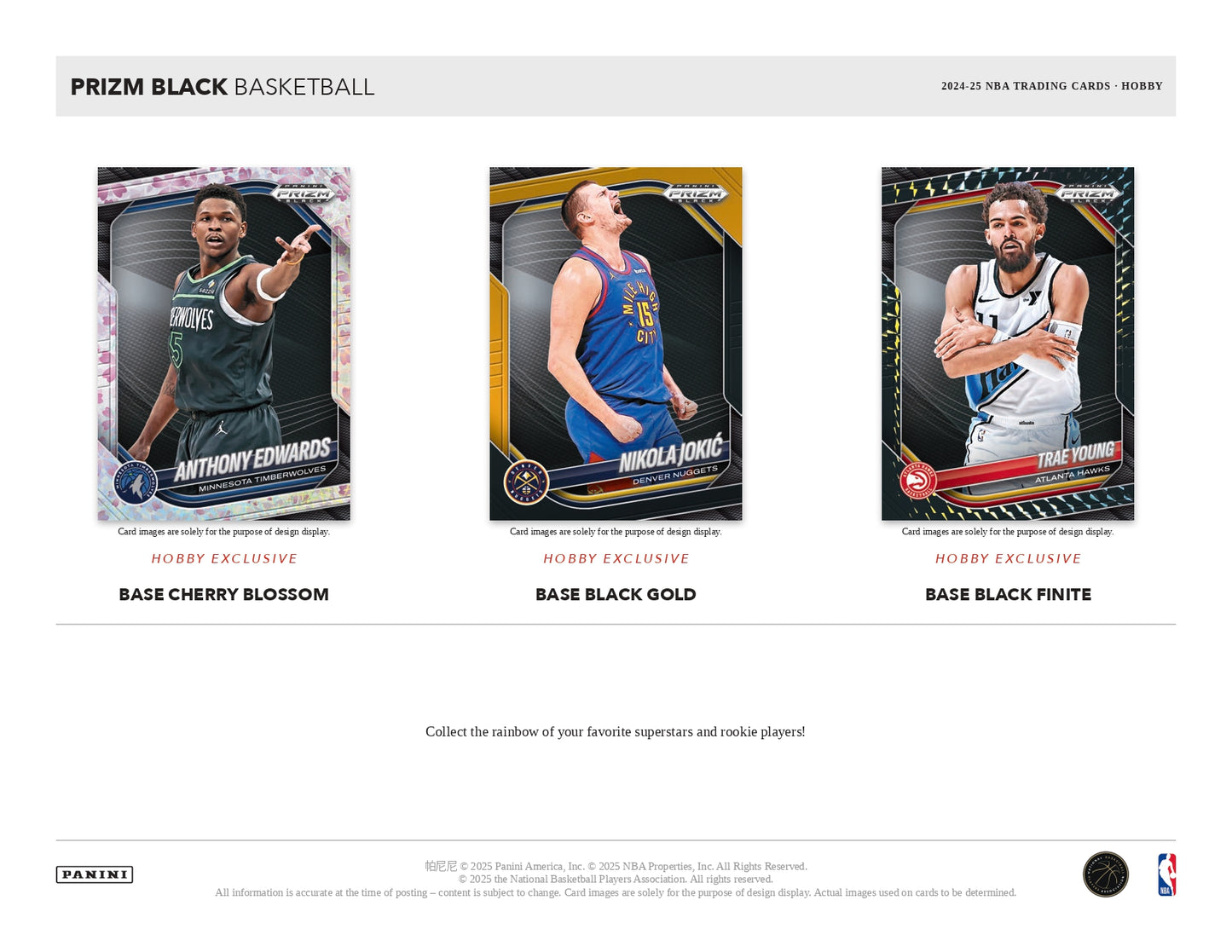 2024/25 Prizm Black Basketball Hobby Base Exclusive Card