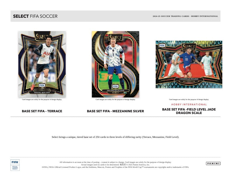 2024/25 Panini Select FIFA Soccer Hobby International Box (12 pack per box, 5 kartu per pack) - 1 autograph per box