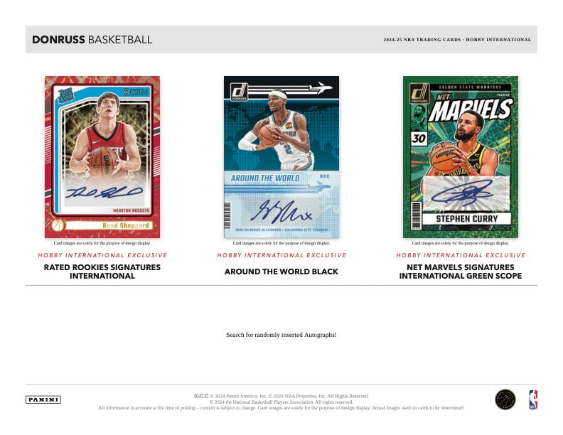 2024/25 Panini Donruss Basketball Hobby International Box (4 pack per box, 10 kartu per pack) Nimitz Cards