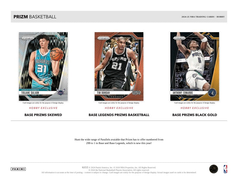 2024/25 Panini Prizm Basketball Hobby Pack Prizms Card