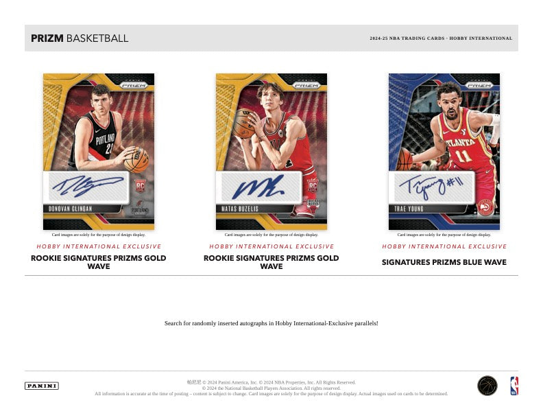 2024/25 Panini Prizm Basketball Hobby International Box (12 pack per box, 5 kartu per pack) Nimitz Cards