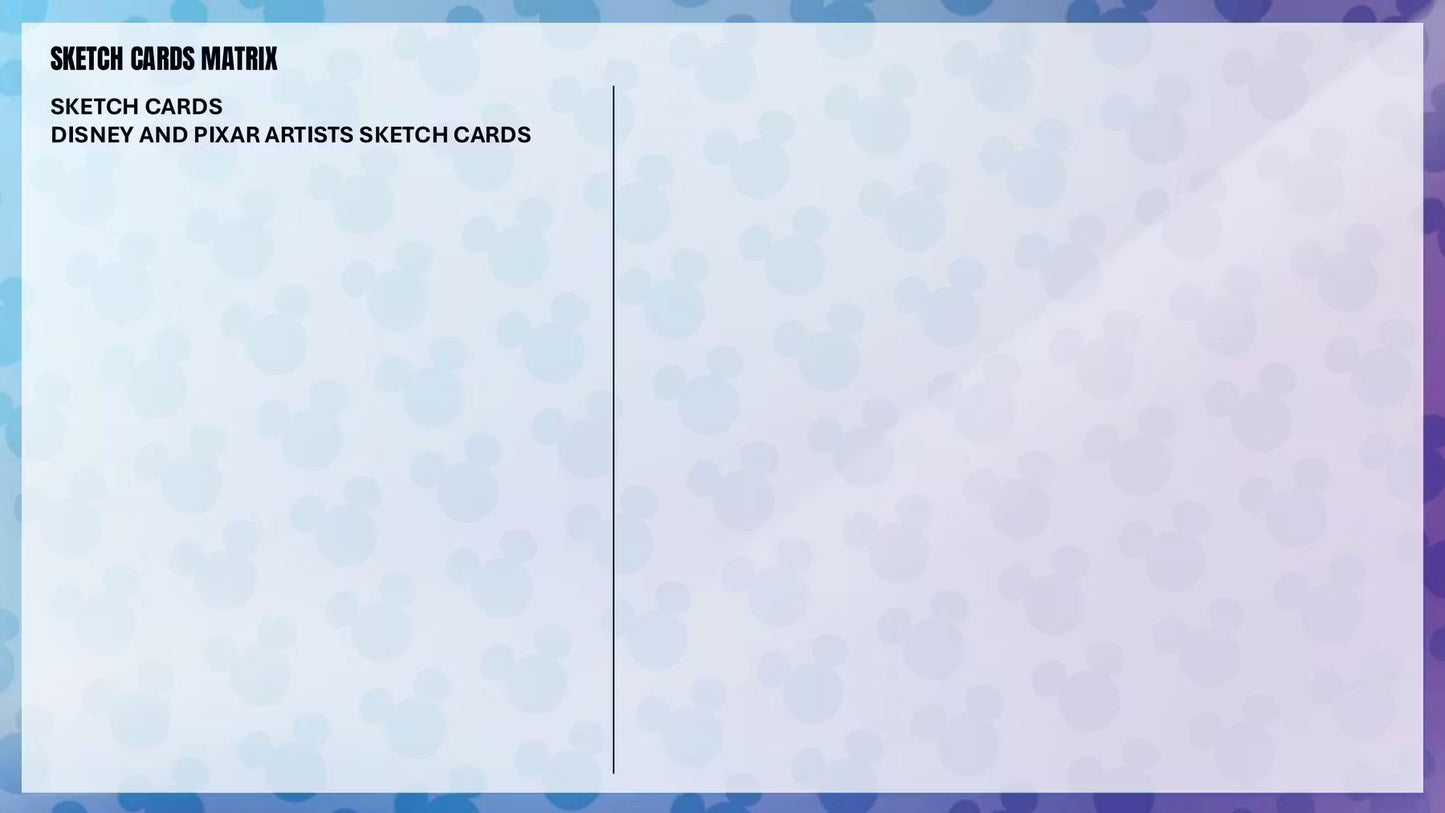 2026 Topps Chrome Disney Value Box Sjketch Card