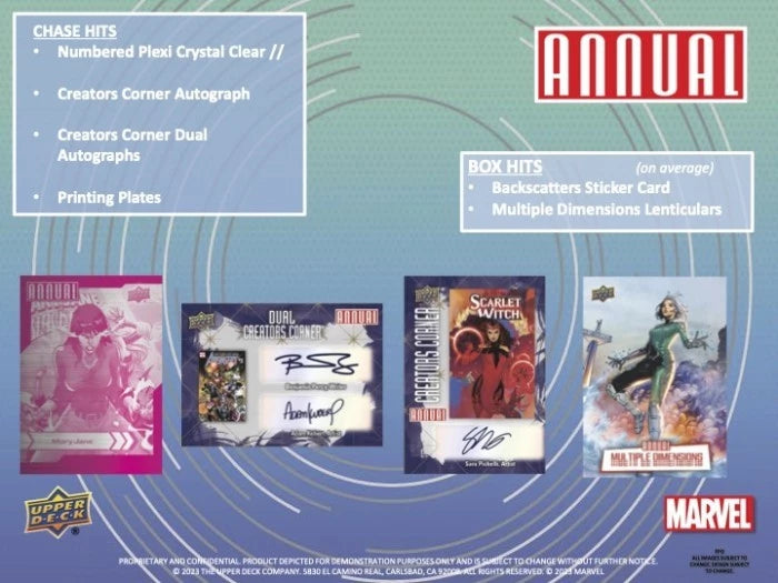 2022/23 Upper Deck Marvel Annual Hobby Pack Scarlet Witch Card