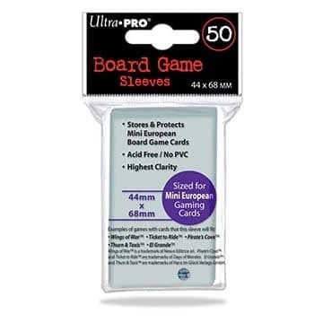 Ultra Pro 44mm X 68mm Mini European Board Game Sleeve (50 pcs / pack) Nimitz