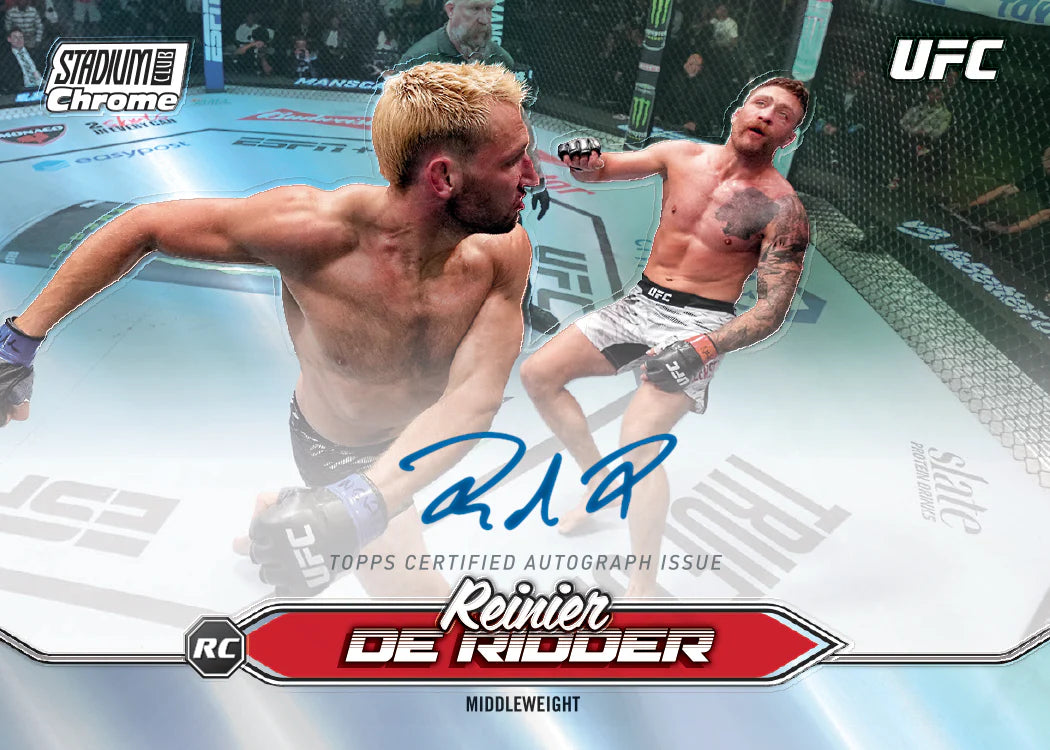 Reinier De Ridder Middleweight Autograph Card