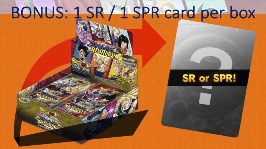 DRAGON BALL SUPER CARD GAME Supreme Rivalry Booster Box BT13 Bonus Card