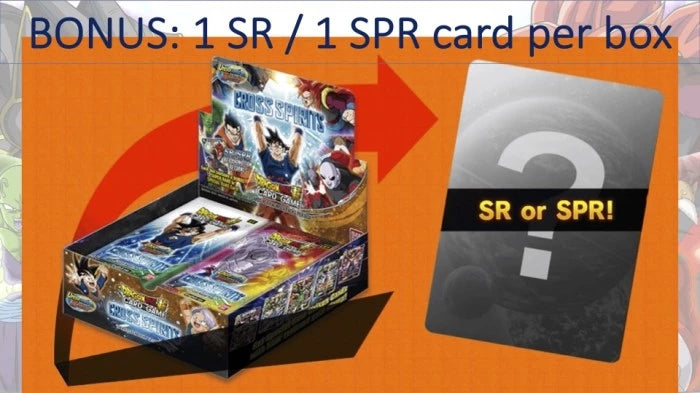 DRAGON BALL SUPER CARD GAME Cross Spirits Booster Pack BT14 Bonus SR/SPR