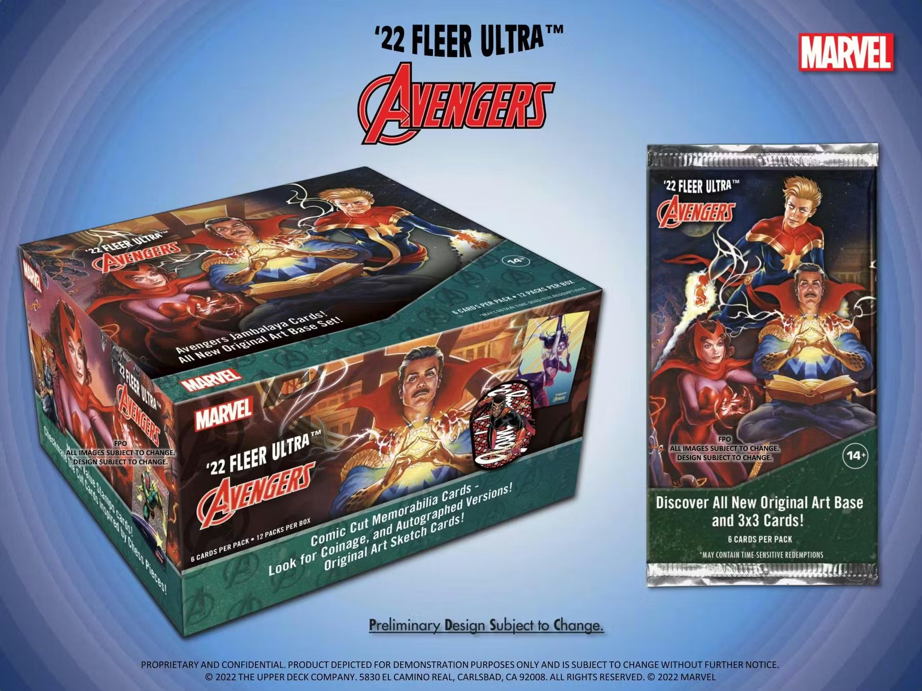 2022 Upper Deck Marvel Fleer Ultra Avengers Hobby Box Creator Auto