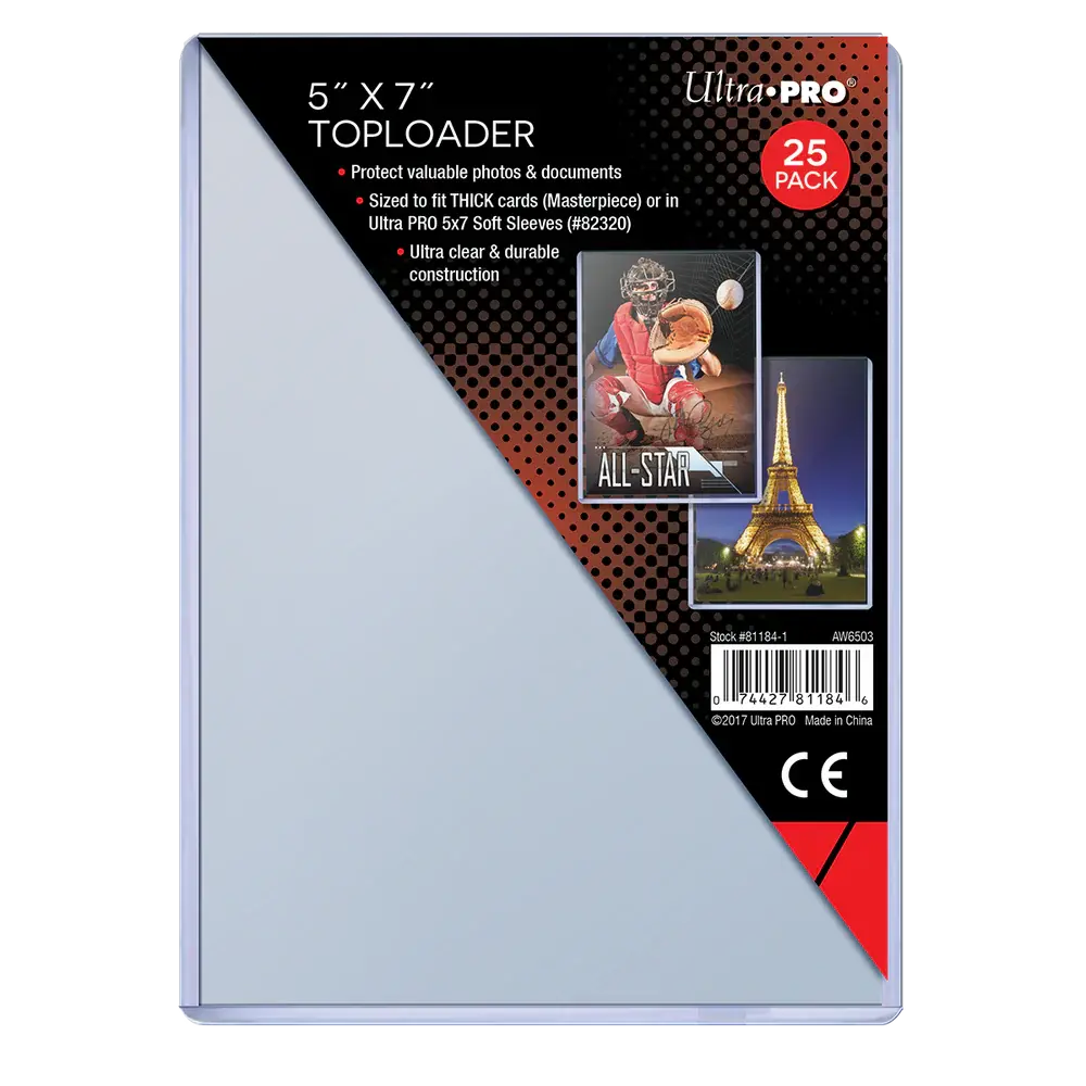 Ultra Pro Top Loader (5" x 7") - Pack of 25