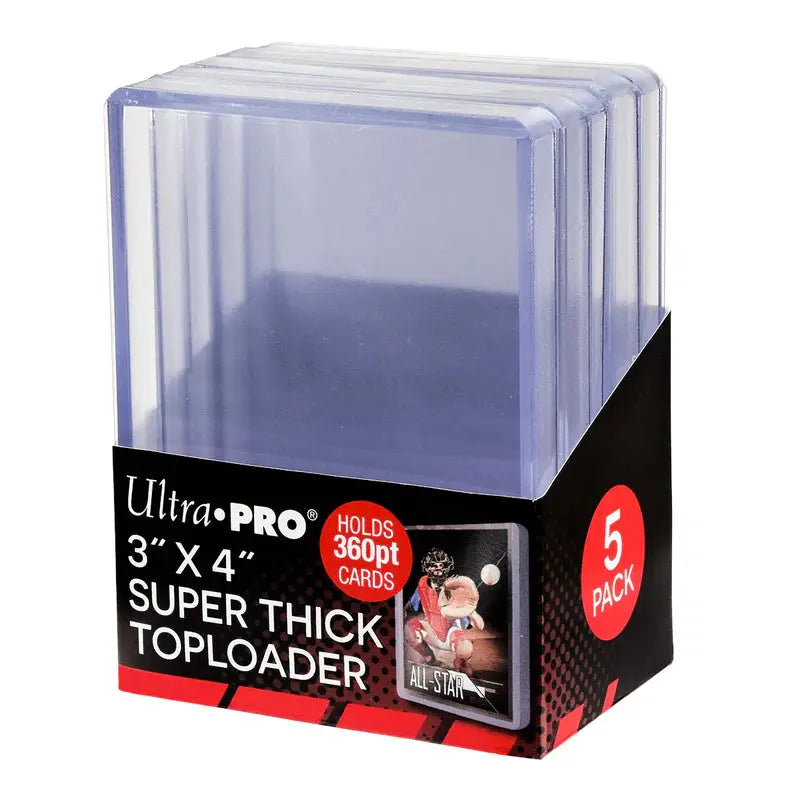 Ultra Pro 3" x 4" Super Thick Toploaders Holds 360pt