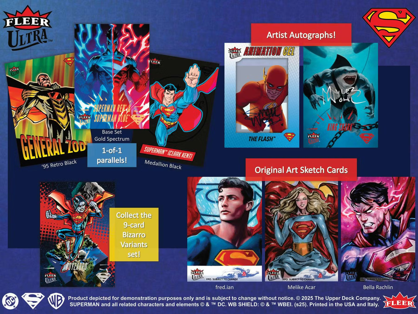 2025 Upper Deck Fleer Ultra Superman Hobby Box Autograph Cards