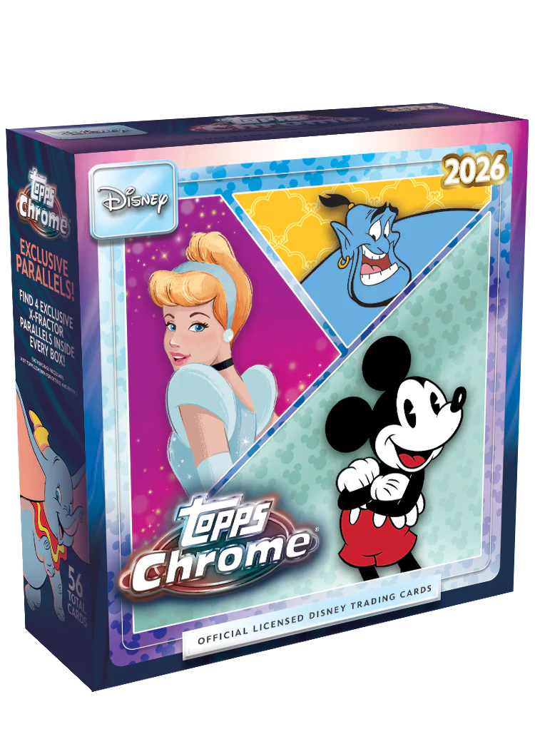 2026 Topps Chrome Disney Mega Box 4 exclusive X-Fractor parallels