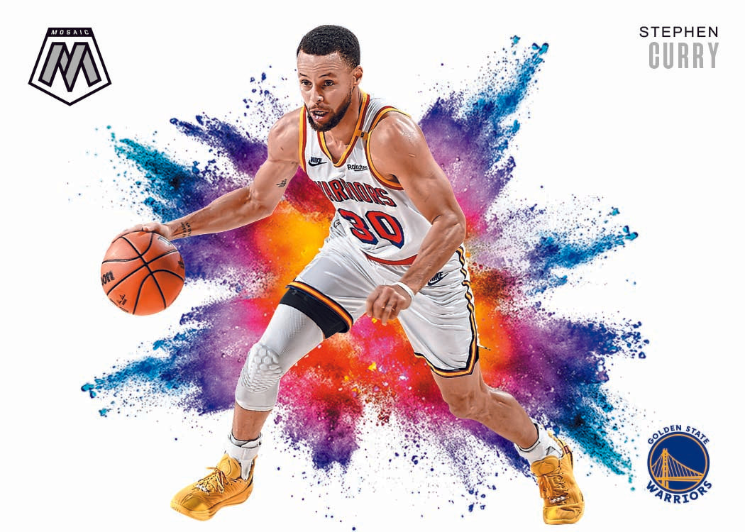 2024/25 Panini Mosaic Basketball Hobby International Box - Golden State Warriors Stephen Curry