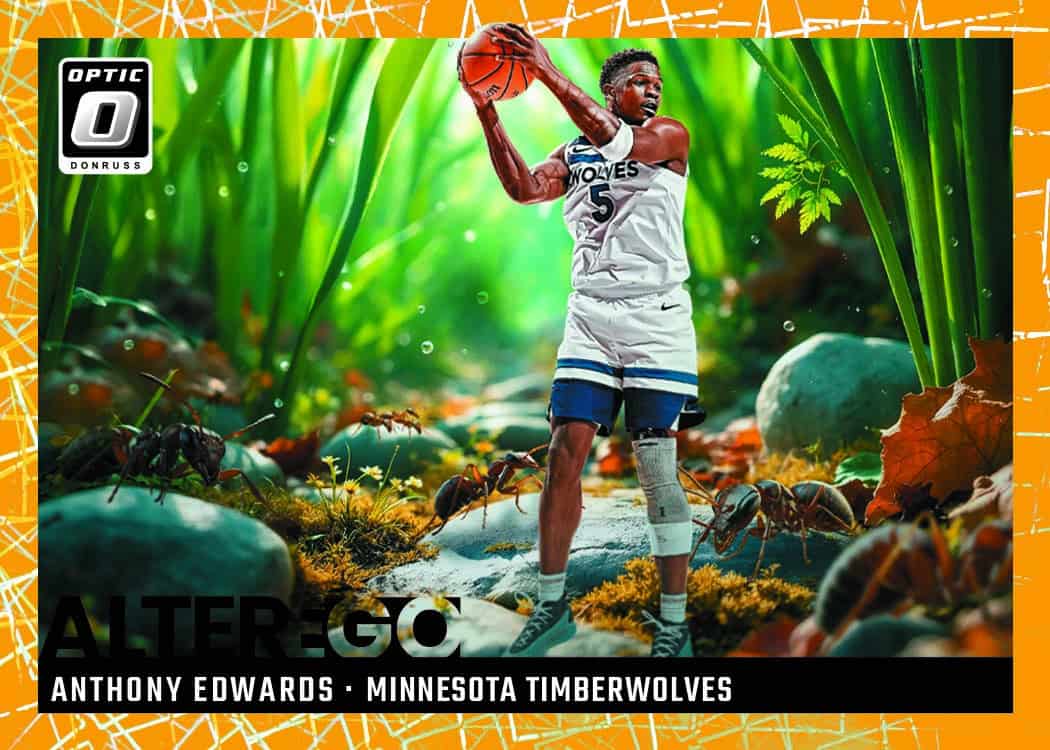 2024-25 Donruss Optic Basketball Hobby Box Anthony Edwards - Minnesota Timberwolves Card