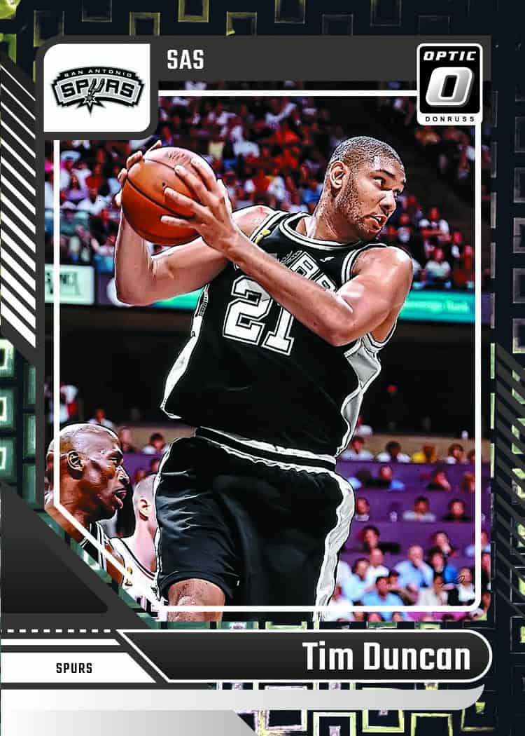 2024-25 Donruss Optic Basketball Hobby Box Tim Duncan Card