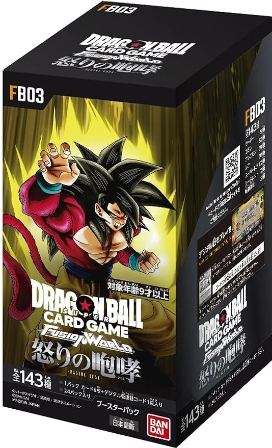 Dragon Ball Super TCG Fusion World FB03 FB-03 Raging Roar Booster Box