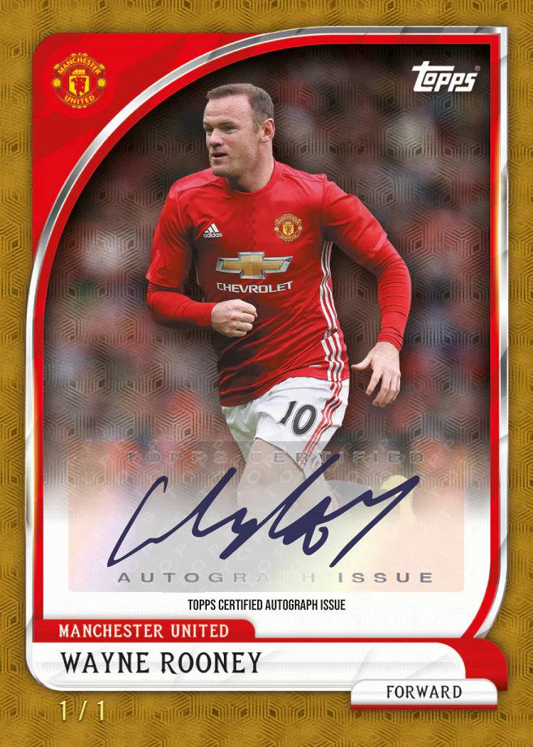2025/26 Topps Manchester United Collector Tin Wayne Rooney Autograph Issue