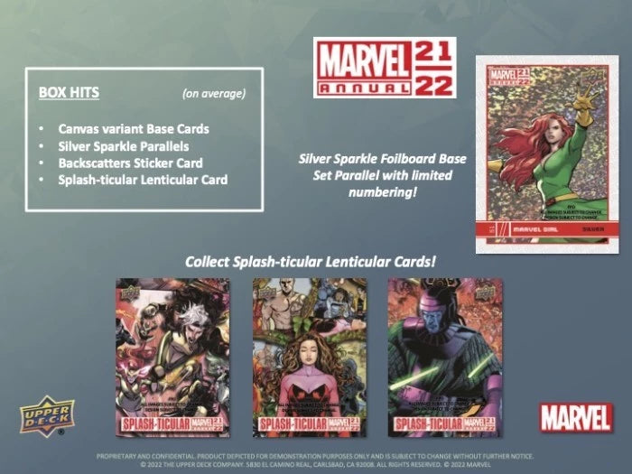 2021/22 Upper Deck Marvel Annual Hobby Pack (5 kartu per pack)