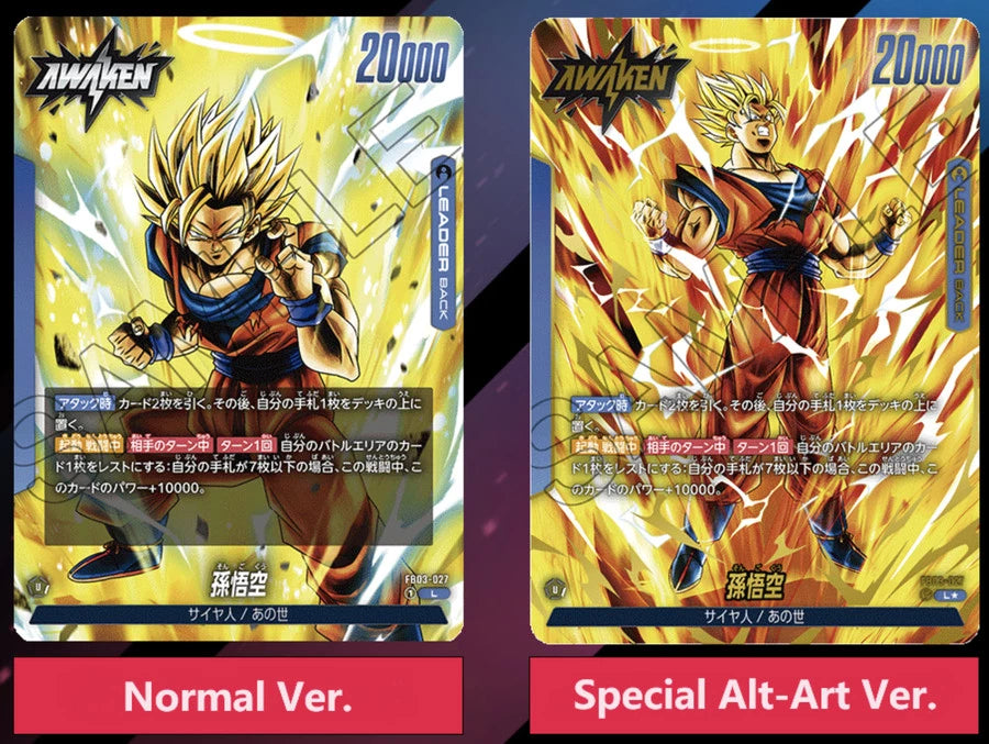 Dragon Ball Super TCG Fusion World FB03 FB-03 Raging Roar Booster Box Special Art Ver Card