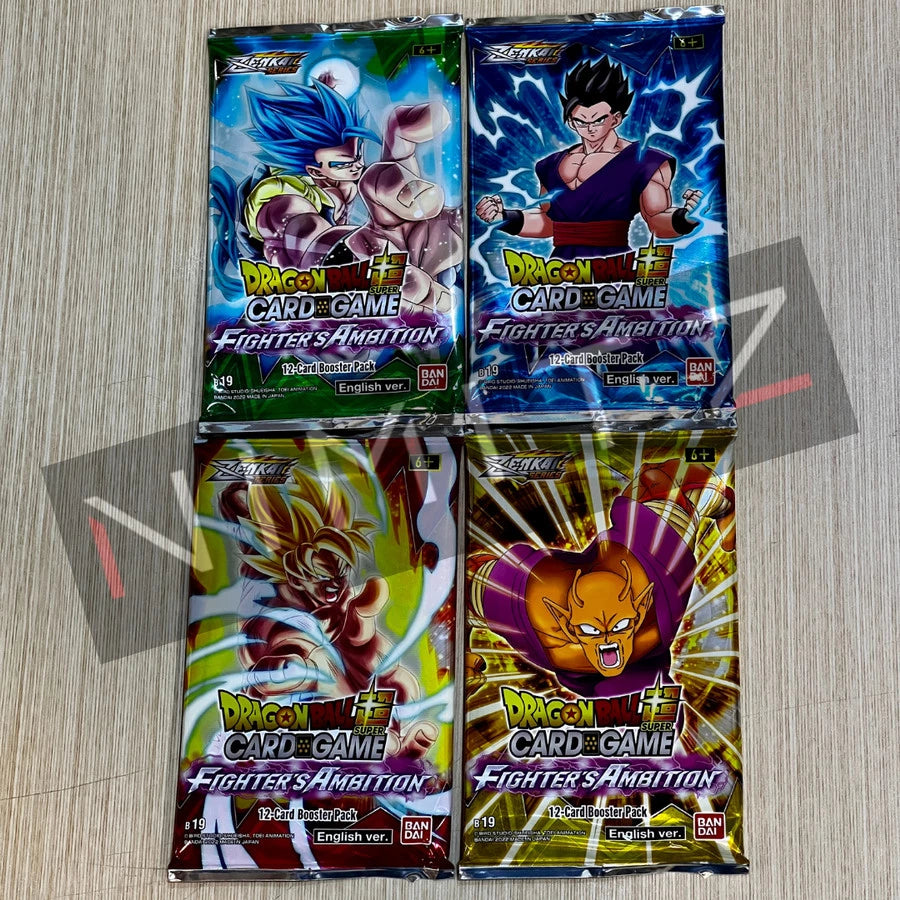 DRAGON BALL SUPER CARD GAME Fighter's Ambition Booster Pack BT19
