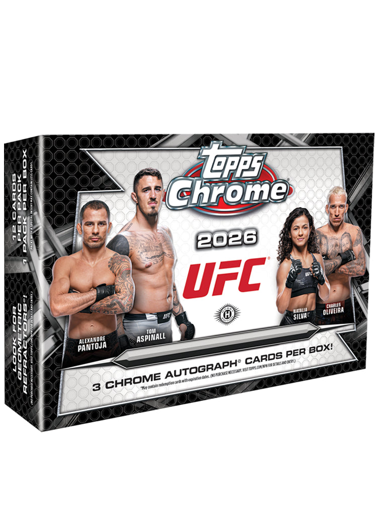 2026 Topps Chrome UFC Delight Box (1 Pack Per Box, 12 Cards Per