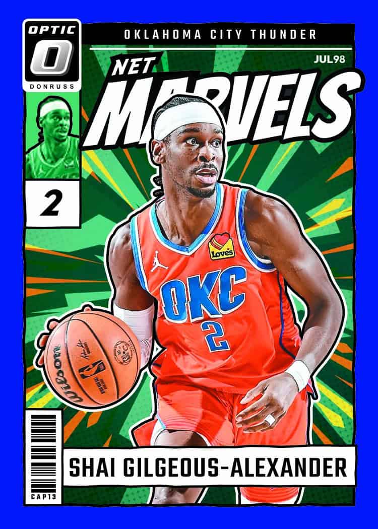 2024-25 Donruss Optic Basketball Hobby Box Shai Gilgeous Alexander Card