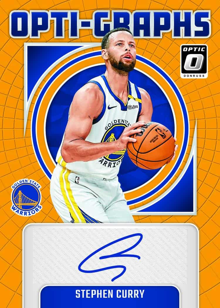 2024-25 Donruss Optic Basketball Hobby Box Stephen Curry Autograph Card