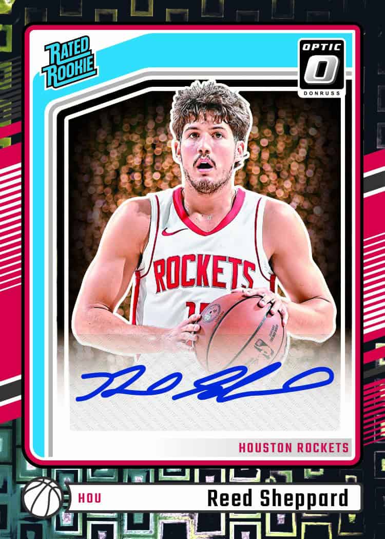 2024-25 Donruss Optic Basketball Hobby Box Reed Sheppard Card