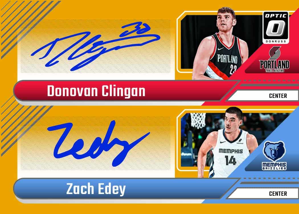 2024-25 Donruss Optic Basketball Hobby Box Double Autograph Card