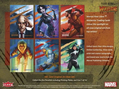 2024 Upper Deck Marvel Fleer Ultra Wolverine Hobby Box (12 Pack per Box, 6 Kartu per Pack)