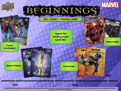 2024 Upper Deck Marvel Beginnings Volume 2 Series 2 Hobby Pack (9 kartu per pack)