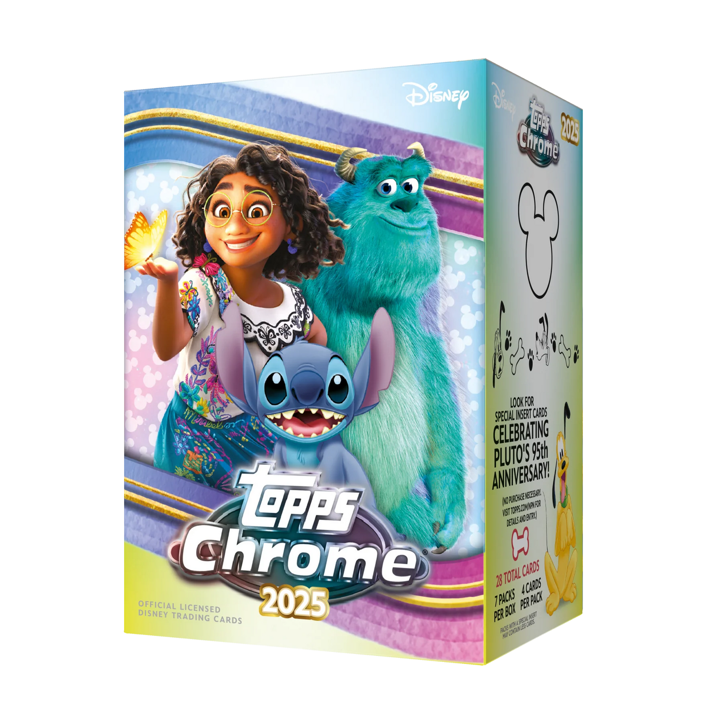 2025 Topps Chrome Disney Value Box - (4 cards per pack, 7 packs per box)
