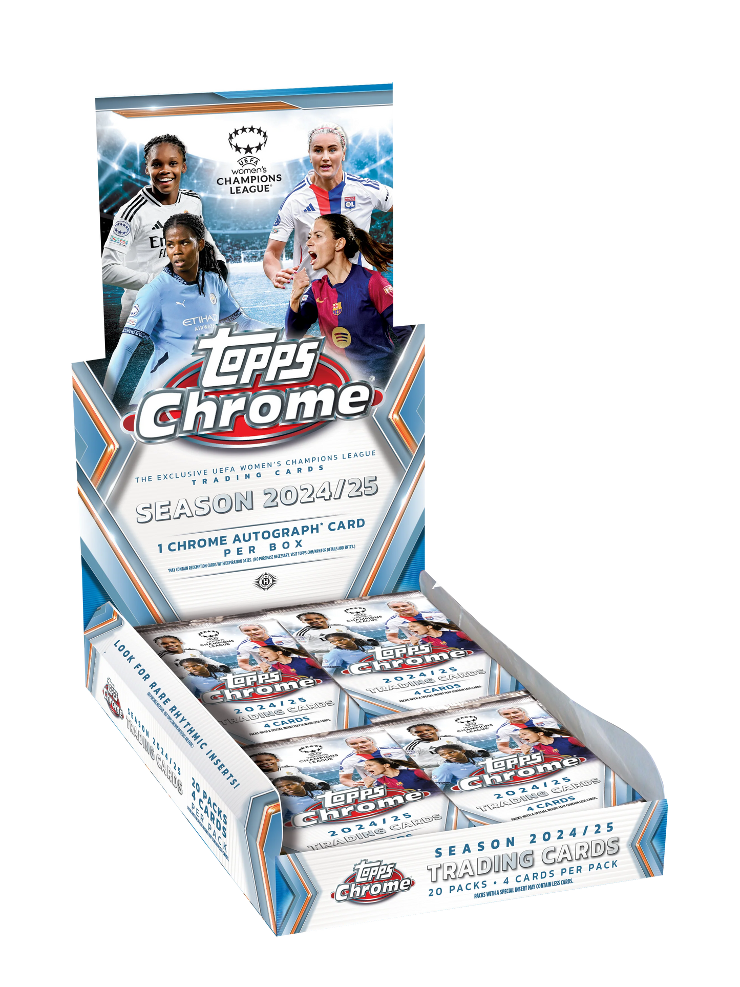 2024/25 Topps Chrome UEFA Women's Champions League Hobby Box