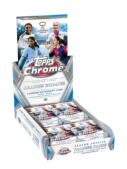 2024/25 Topps Chrome UEFA Women's Champions League Hobby Box