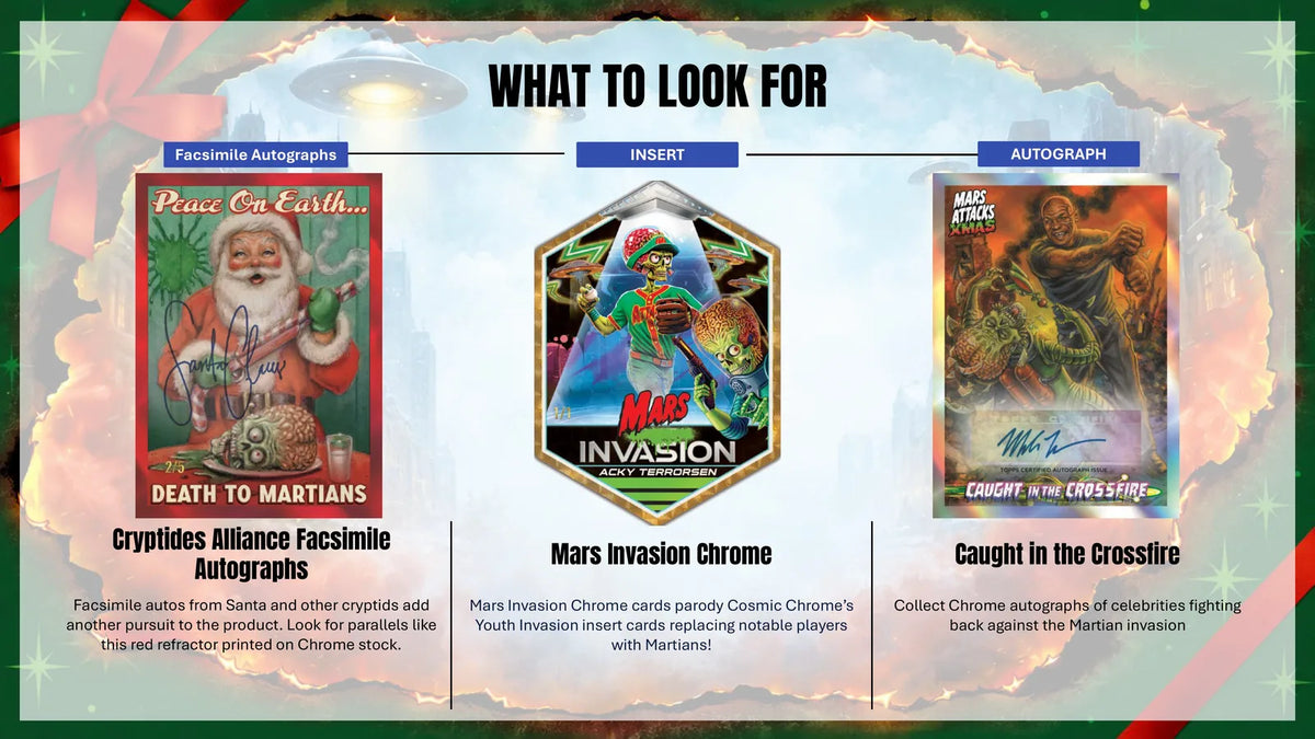 2026 Topps Mars Attacks Christmas Chase Cards